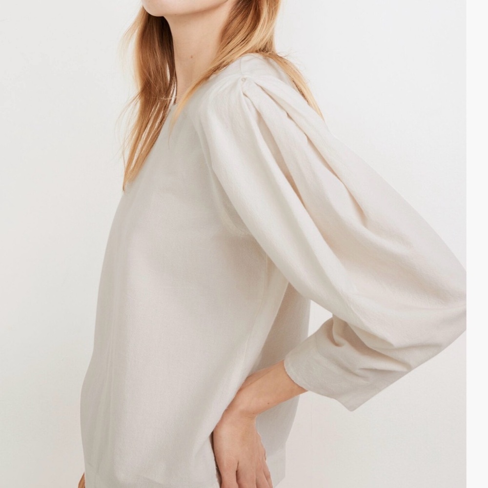 Madewell Crepe Puff Sleeve‎ Blouse